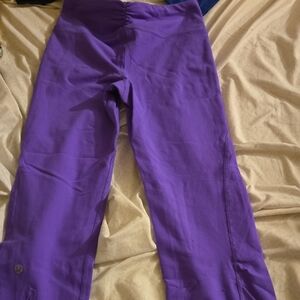 lululemon athletica Vibrant Purple Cropped Leggings